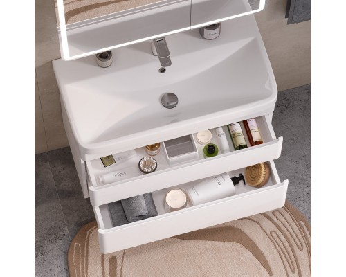 Тумба под раковину Equil Soldi tpSOLDI60.2Y-04, 594х337х540, подвесная, цвет белый