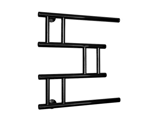 Fincopper медный полотенцесушитель FCM 500*500 черный RAL 9005 боковое подклюдчение