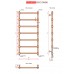 Fincopper медный полотенцесушитель FCR 1170*500 черный RAL 9005 нижнее, 7 перекл. подклюдчение