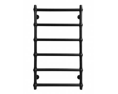 Fincopper медный полотенцесушитель FCR 900*500 черный RAL 9005 нижнее, 6 перекл. подклюдчение