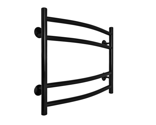 Fincopper медный полотенцесушитель FC 450*500 черный RAL 9005 нижнее, 4 перекл. подклюдчение