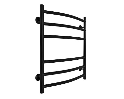 Fincopper медный полотенцесушитель FC 630*500 черный RAL 9005 нижнее, 6 перекл. подклюдчение