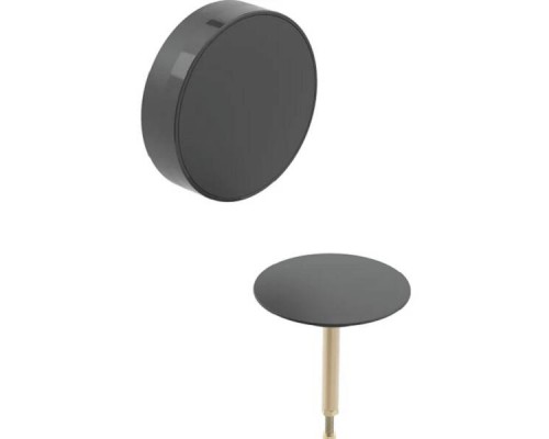 150.300.14.1 Декоративный комплект Geberit d52, для слива-перелива для ванн с поворотным механизмом, чёрный матовый