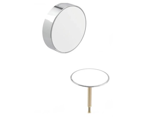 150.520.21.6 Слив-перелив Geberit, d52, длина 26 см, с декоративным комплектом: Глянцевый хром