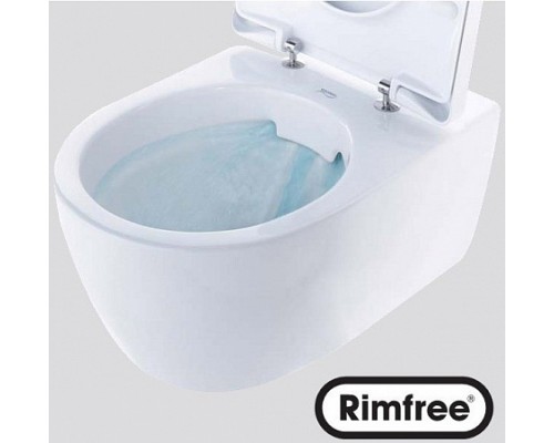 204060000 GEBRIT iCon Унитаз подвесной без ободка, Rimfree, 6л, 56х36 см  (без сиденья)