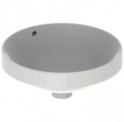 GEBERIT 500.702.01.2 Geberit VariForm Раковина встраиваемая в столешницу круглой формы, D=40 см, без отв. под смеситель, без отв. перелива