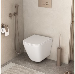 Унитаз Grossman Tornado GR-4479SQC подвесной, безободковый, смыв Торнадо, с сиденьем микролифт, цвет белый глянцевый