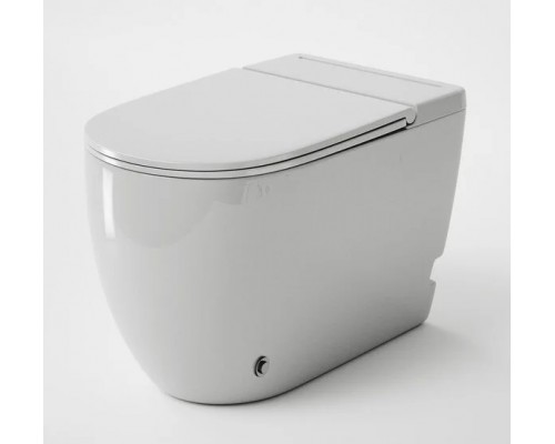 Приставной импульсный унитаз Grossman, крышка тонкая микролифт, белый, GR-PR-5502