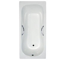 Ванна KAISER чугунная 1700*750*420 с латунными ручками с ножками (белая) КВ-1703 Ванна KAISER чугунная 1700*750*420 с латунными ручками с ножками (белая) КВ-1703