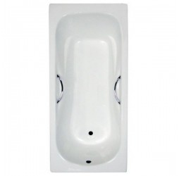 Ванна KAISER чугунная 1700*750*420 с латунными ручками с ножками (белая) КВ-1703