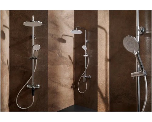 Душевая стойка Armatura Agat 4426-910-00 со смесителем, хром