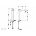 KFA Armatura Смесит. AMAZONIT для умыв. высокий + click-clack 4622-613-00