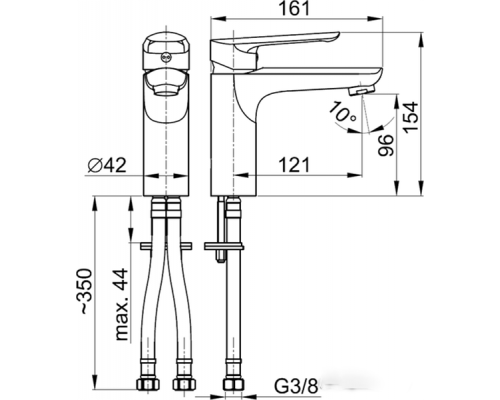 KFA Armatura Смеситель TANZANIT для умывальника 5022-815-00