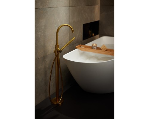 MOZA GOLD Смес для отдельно стоящей ванны(золото), 5035-510-31