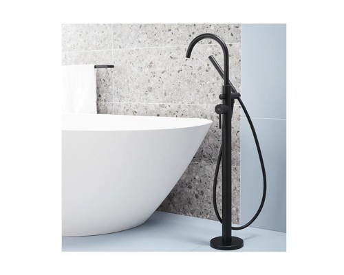 KFA Armatura Смеситель MOZA напольный для ванны(черный) 5035-510-81