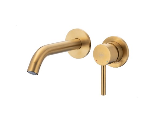 MOZA GOLD Смеситель настенный для отдельно стоящего умывальника(золото), 5039-810-31