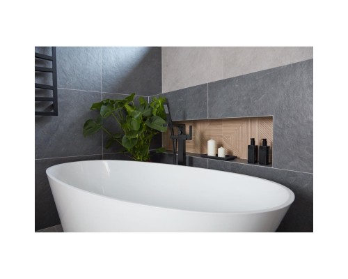 Armatura Logon Black Смеситель напольный для ванны, черный