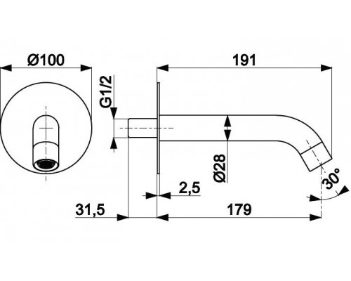 KFA Armatura Излив Armatura Moza 836-004-00 хром