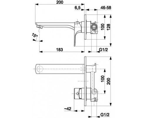 KFA Armatura Смеситель для умывальника Mokait Black 5539-810-81