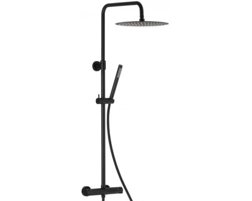 Душевая система с термостатом Armatura Moza 5736-920-81 черный мат