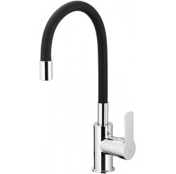 KFA Armatura Смеситель RUMBA для кухни гибкий излив (черный) 6553-915-00