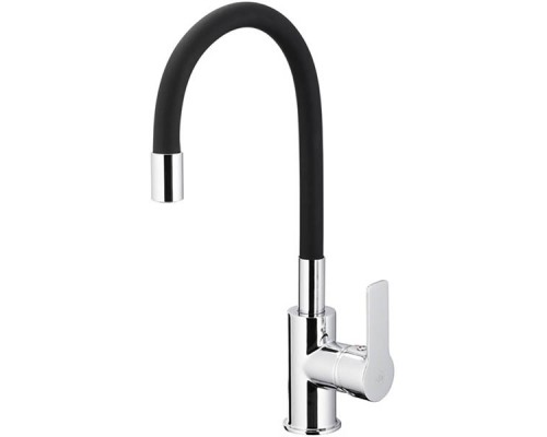 KFA Armatura Смеситель RUMBA для кухни гибкий излив (черный) 6553-915-00
