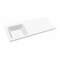 Раковина на стиральную машину Madera, Kamilla 120 (Левая) - 1200x480 цв. белый