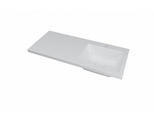 Раковина на стиральную машину Madera, Kamilla 110 (Правая) - 1100x480 цв. белый