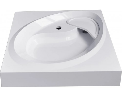 Раковина на стиральную машину Madera, Ameli 55 - 600x550 цв. белый