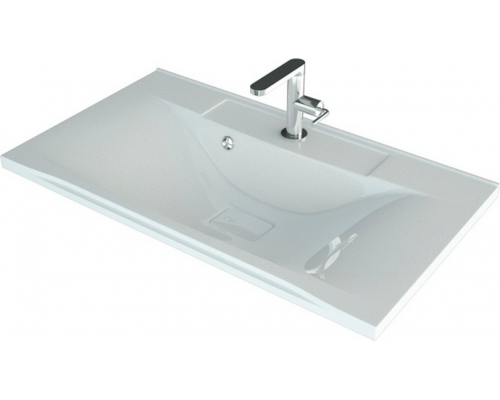 Раковина мебельная и на столешницу Madera, Milen 80 - 800x445 цв. белый