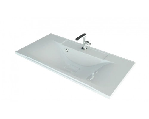 Раковина мебельная и на столешницу Madera, Milen 100 - 1000x445 цв. белый