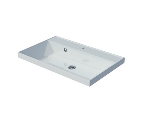 Раковина мебельная и на столешницу Madera, Classica 70 - 700x450 цв. белый