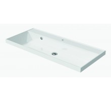 Раковина мебельная и на столешницу Madera, Classica 100 - 1000x450 цв. белый