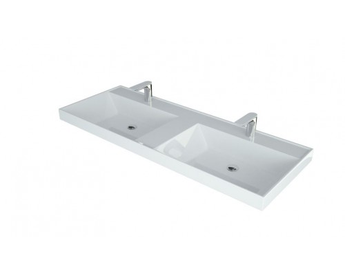 Раковина мебельная и на столешницу Madera, Classica 120 - 1200x450 цв. белый