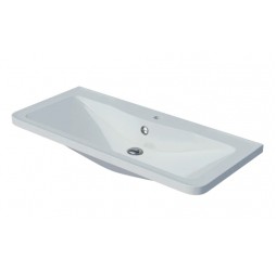 Раковина мебельная и на столешницу Madera, Adel 100 - 1000x455 цв. белый