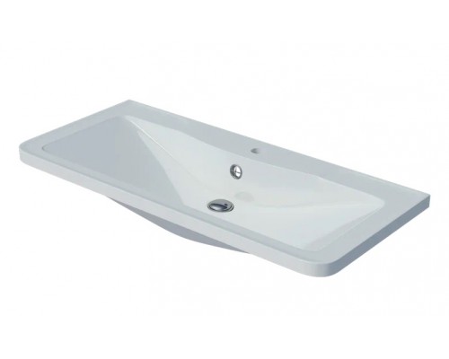 Раковина мебельная и на столешницу Madera, Adel 100 - 1000x455 цв. белый