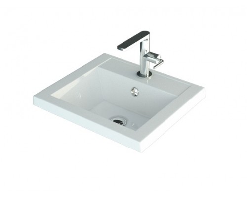 Раковина мебельная и на столешницу Madera, Alice 50 - 500x350 цв. белый