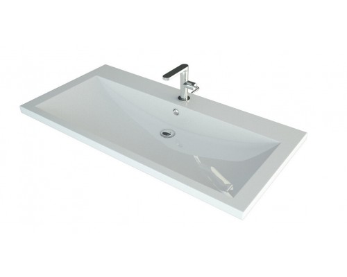 Раковина мебельная и на столешницу Madera, Alice 100 - 1000x480 цв. белый