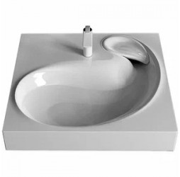 Раковина на стиральную машину Madera, Buta 60  - 600x600 цв. белый