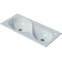 Раковина мебельная и на столешницу Madera, Otto 100 - 1000x450 цв. белый