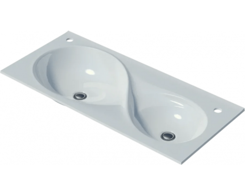 Раковина мебельная и на столешницу Madera, Otto 100 - 1000x450 цв. белый