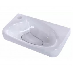 Раковина мебельная и на столешницу Madera, Bio 40 - 400x250 цв. белый