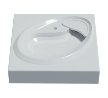 Раковина на стиральную машину Madera, Ameli 60 - 600x600 цв. белый