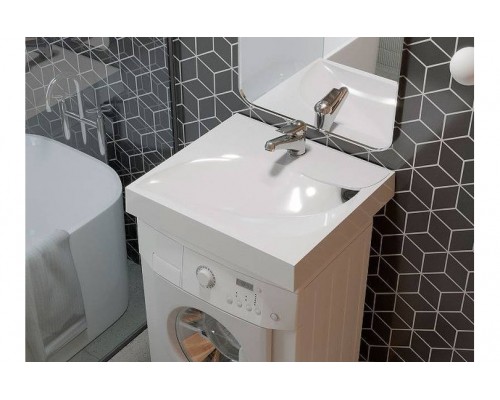 Раковина на стиральную машину Madera, List 55 - 600x550 цв. белый