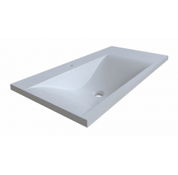 Раковина мебельная и на столешницу Madera, Pulsus 100 - 1000x450 цв. белый