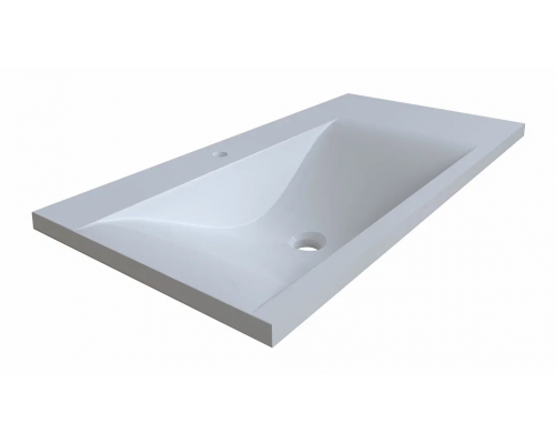 Раковина мебельная и на столешницу Madera, Pulsus 100 - 1000x450 цв. белый