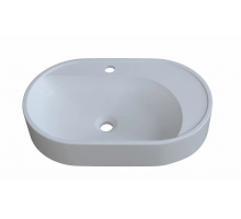 Раковина накладная на столешницу Madera, Luna 60 - 600x360 цв. белый