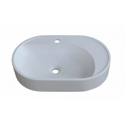 Раковина накладная на столешницу Madera, Luna 60 - 600x360 цв. белый