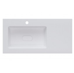 Раковина мебельная и на столешницу Madera, Modul 90 L - 900x450 цв. белый