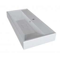 Раковина накладная на столешницу Madera, Malta 90 - 890x442 цв. белый